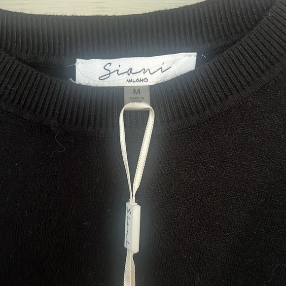 Black large sequins sweater siz M - Picture 3 of 5